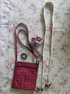 Boho Braided Belt & Crossbody Bag Set