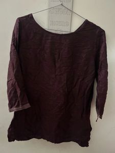 Maroon Long Sleeve Top