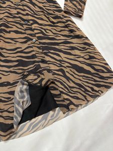 y2k tiger print dress