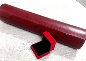 Vintage Red Leather Bangles Box 🆓1Ring Case 💫