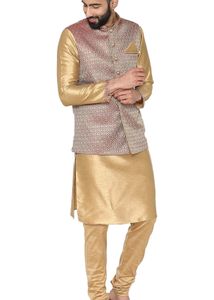 Manyavar Kurta Pajama With Waist coat