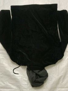 Black Hooded suede Jacket