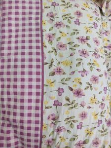 Bedsheet with pillow covers.