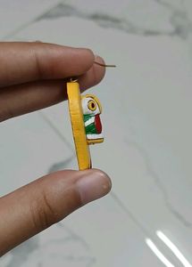 Unique Red &amp; Yellow Handcrafted Earrings