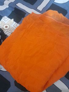 Pink &amp; Black Pleated Dupatta