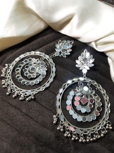 Mouni Roy inspired -Gorgeous Mirror work Earrings 👌💞