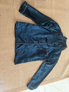 Satin Sleep Nightsuit - Blue