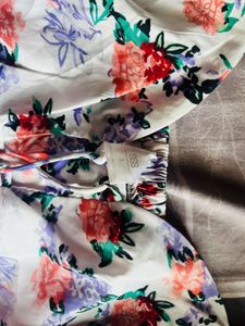 Floral Print Crop Top
