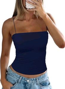 Navy Blue Spaghetti Strap tanktop