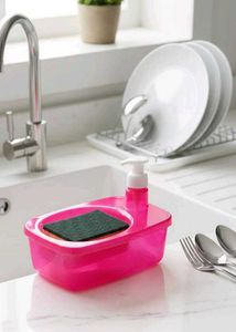 Kitchen Sink Organizer with Liquid Dispenser