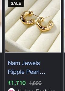 Gold Crystal Hoop Earrings