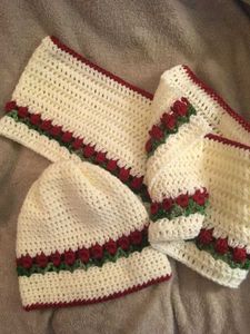 Handmade Crochet Hat & Scarf Set