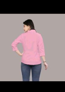 Stylish Pink Button-Up Shirt