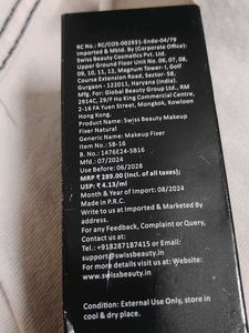 Swiss Beauty Makeup Fixer