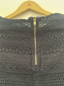 Black Lace Mini Skirt