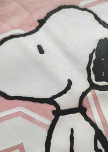 Snoopy Peanuts Light Pink Full Sleeves Tee
