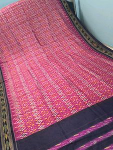 ink &amp; Blue Ikkat Saree patola sare