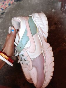 Pink &amp; White Sneakers