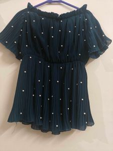 Elegant Teal Kurta Palazzo Set