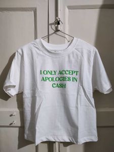 Shein White Graphic T-Shirt