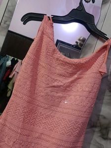 Cute Pink Textured kurti