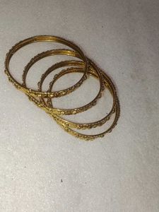 Golden Bangles (Set of 4)