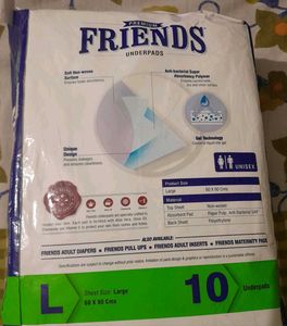Pack Of Underpads, Adult Diapers With 3 Free Pant