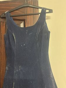 Elegant Navy Blue Gown