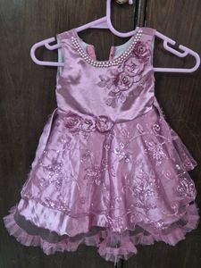 Sparkling Pink Baby Girl Dress