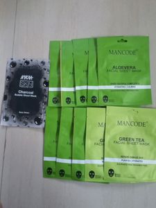 Sheet Masks for Skincare 10 one free