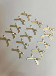 Silver Ribbon/Bow Charms Raw material
