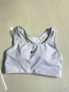 Nike White Sports Bra - Like New