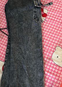 Acid Wash Cargo Jeans
