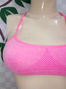(400)Pink Sports Bra