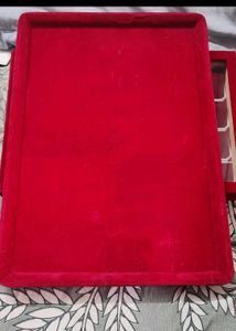 Red Velvet Jewellery Display Tray