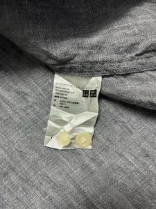 Men's Casual Grey Linen Shirt