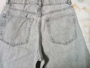 straight Leg Grey Jeans