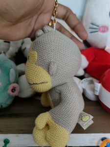 Cute Knitted Monkey Keychain