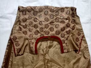 Tan Colour Kurta With Heavy Sequence