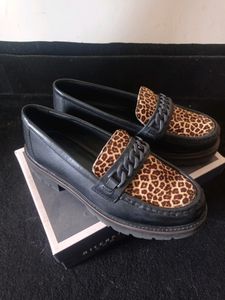 Leopard Print Chain Loafers