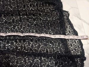 Elegant Black &amp; Gold Kurta skirt Set 3pc