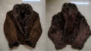 Vintage Brown Reversible Fur Jacket