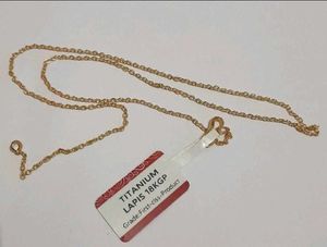 Elegant Titanium Gold Chain Necklace