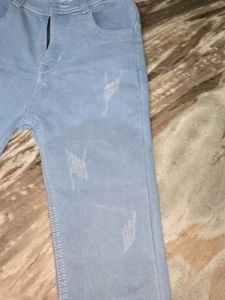 Light Blue Distressed Jeans