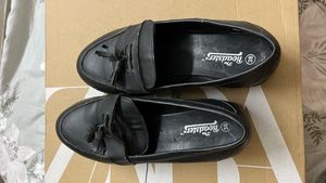 Roadster Chic Black Tassel Loafers