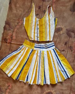 Cute Striped 2-Piece Set