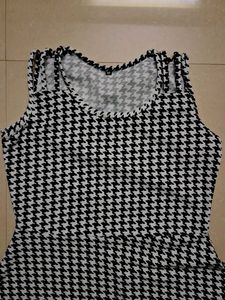 Houndstooth Skater Dress