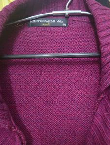 Purple Knit Cardigan