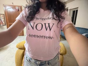 Pink Graphic T-Shirt NEGOTIABLE