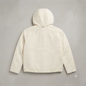 Cream Hooded Jacket